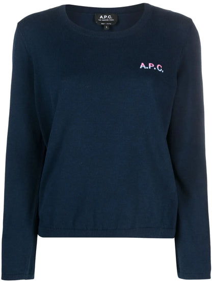 Logo-Embroidered Cotton Jumper