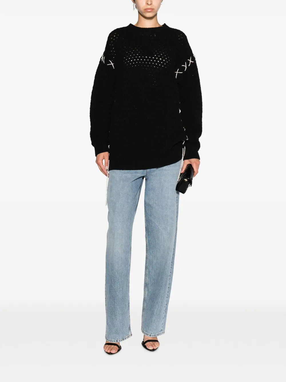 Open-Knit Merino-Cashmere Jumper