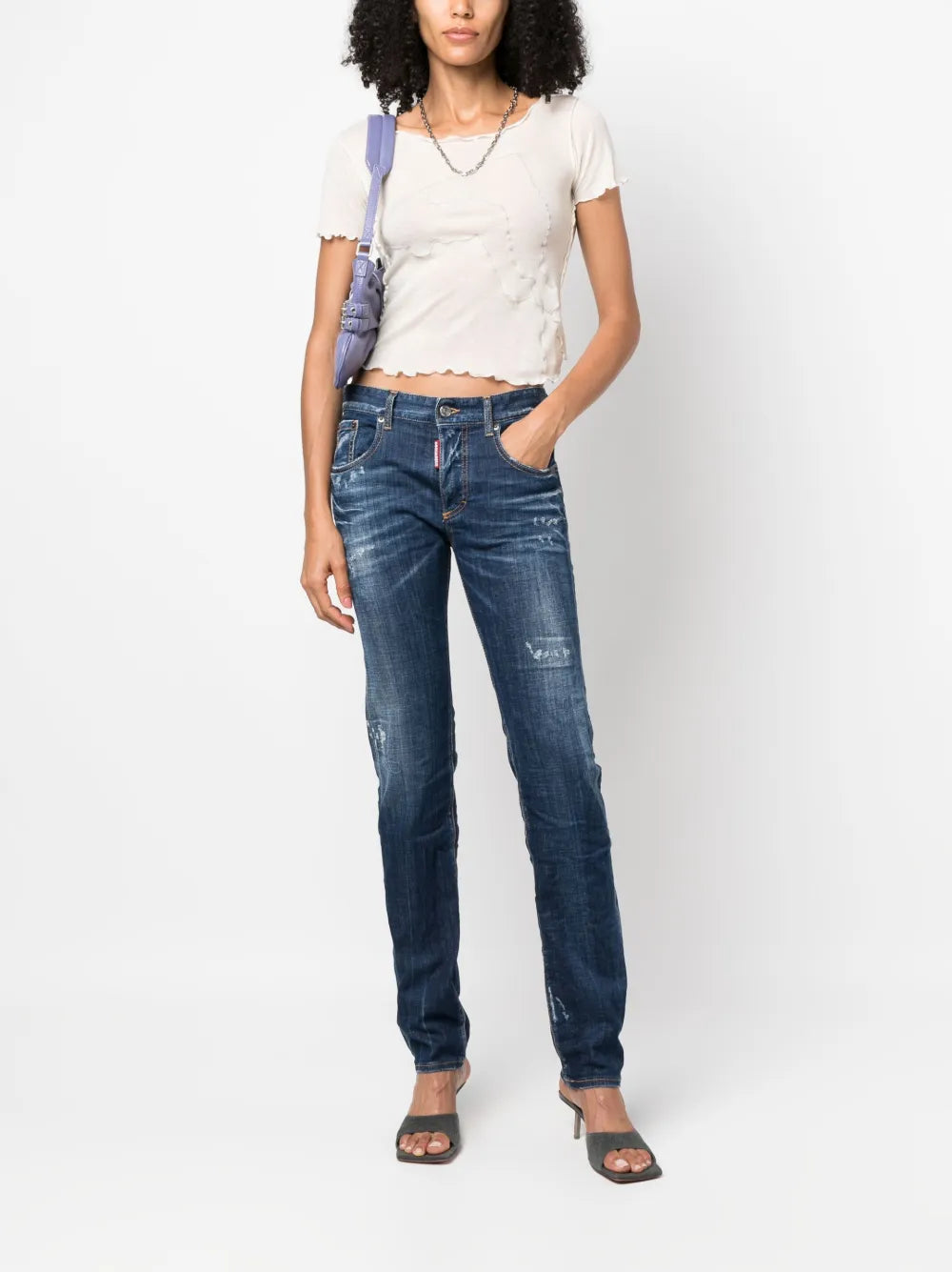 24/7 Distressed Skinny Jeans