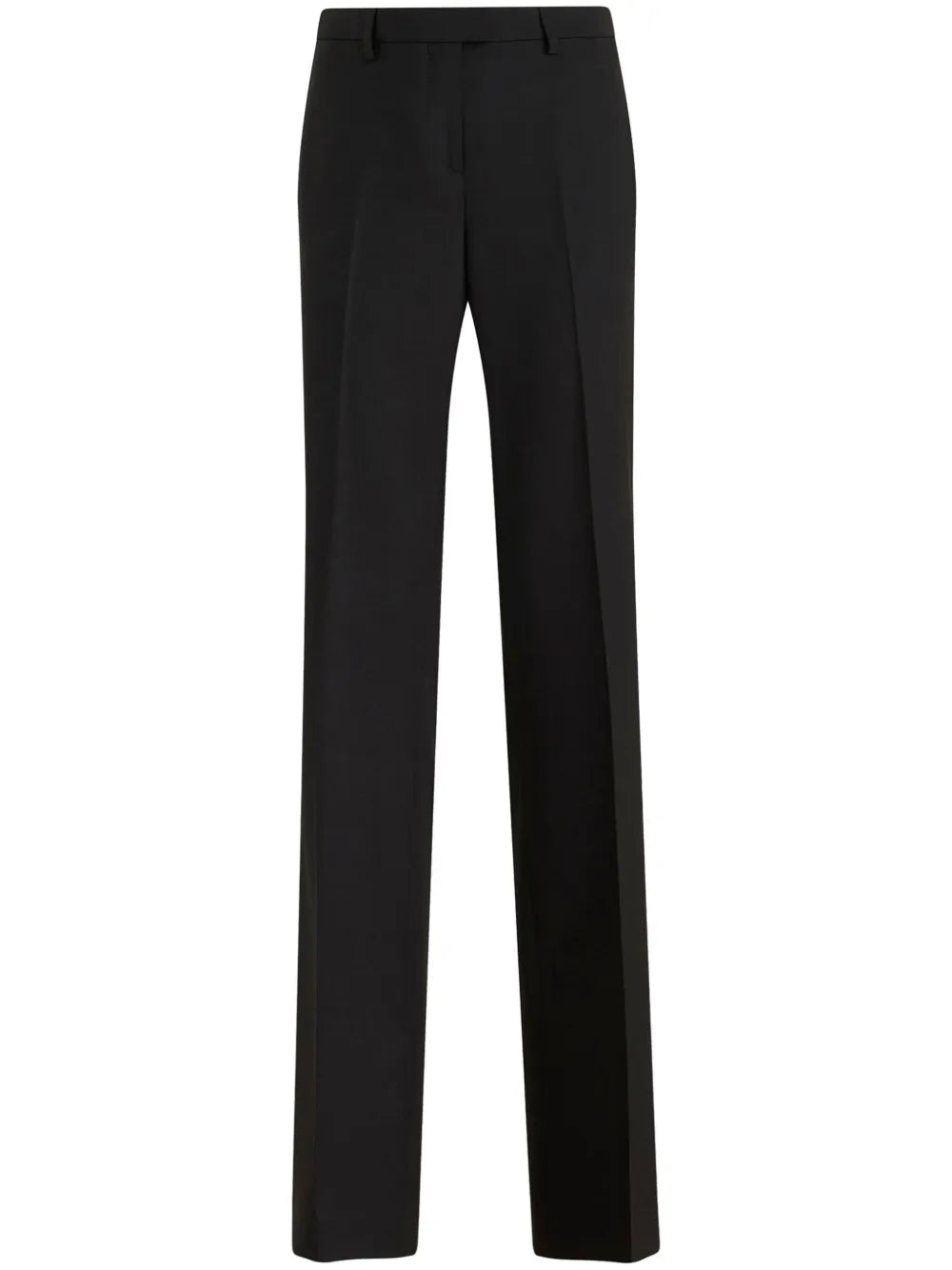 High-Waisted Wool Tailored Trousers