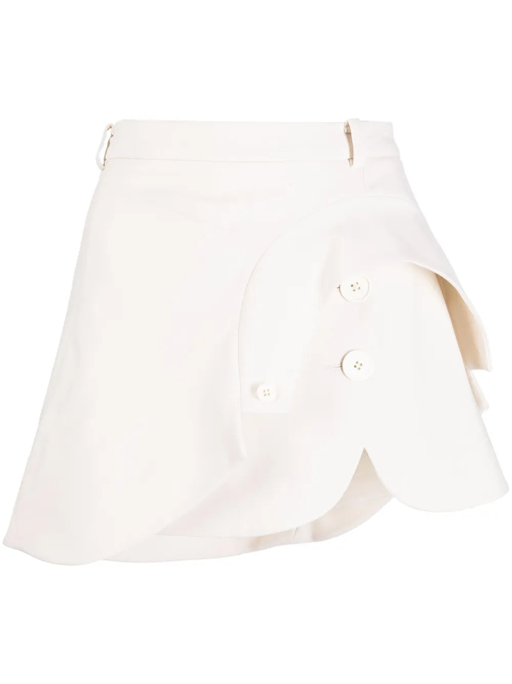 High-Waisted Asymmetric Layered Skirt