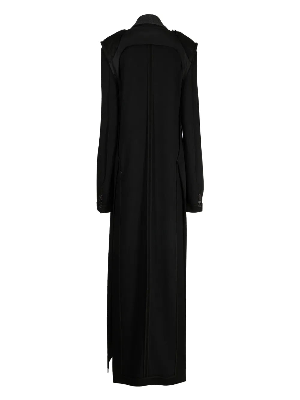 Distressed Panelled Cotton Coat