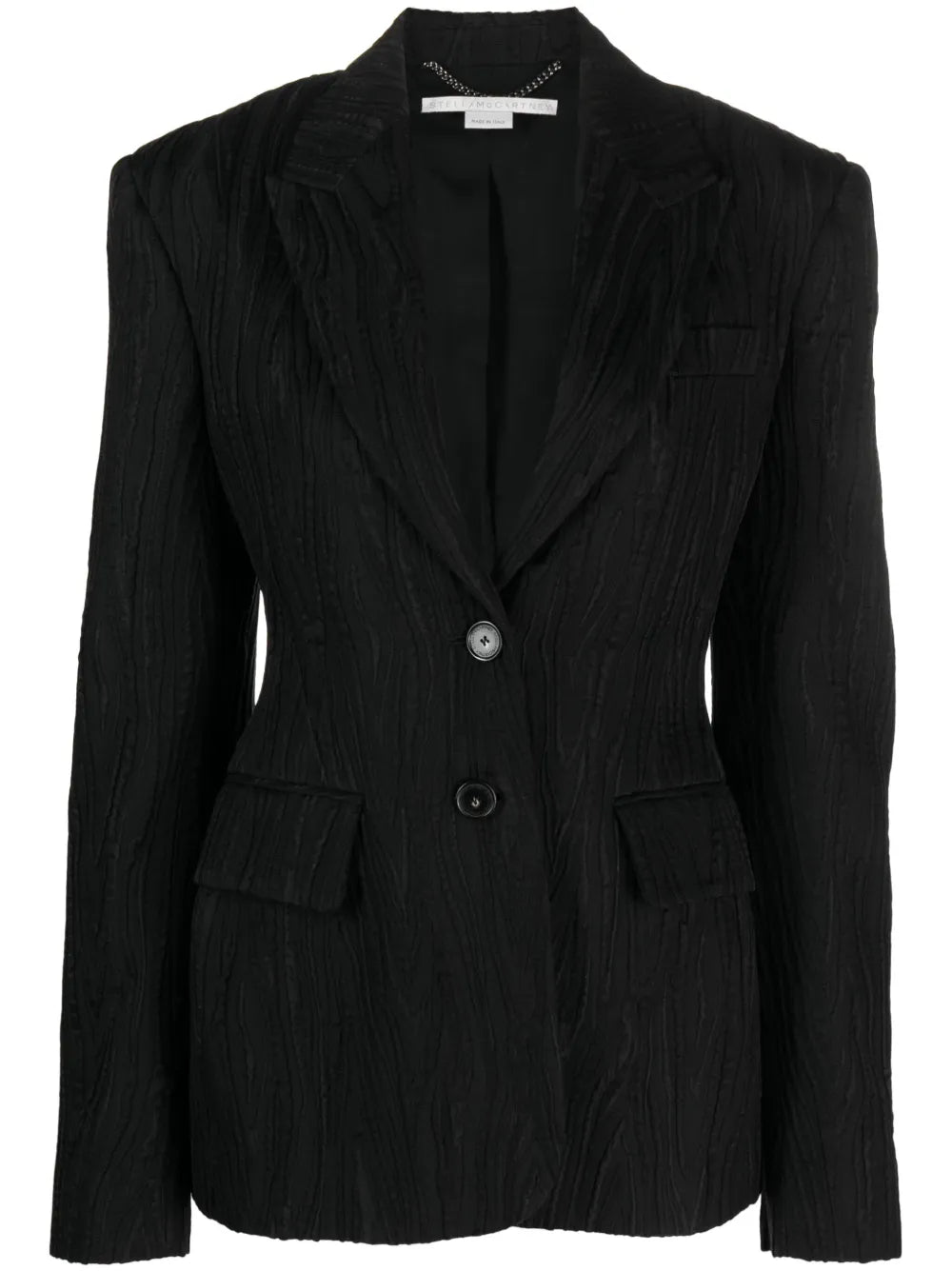 Jacquard Single-Breasted Blazer