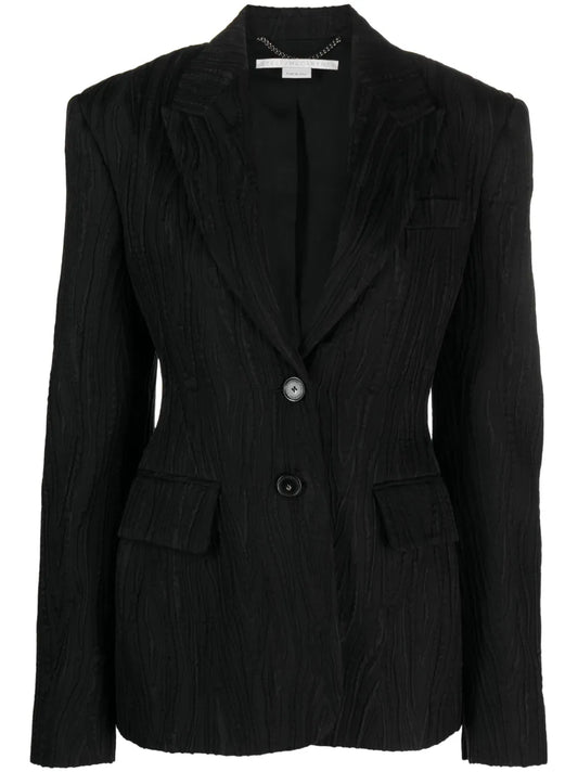 Jacquard Single-Breasted Blazer