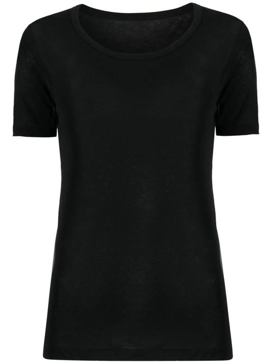 Wide-Neck Cotton T-Shirt