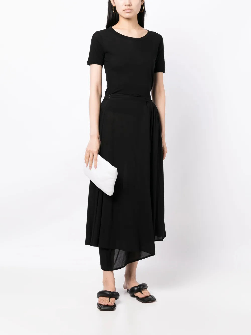 Wide-Neck Cotton T-Shirt