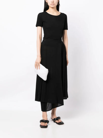 Wide-Neck Cotton T-Shirt