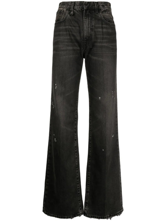Paint-Splatter Detail Jeans