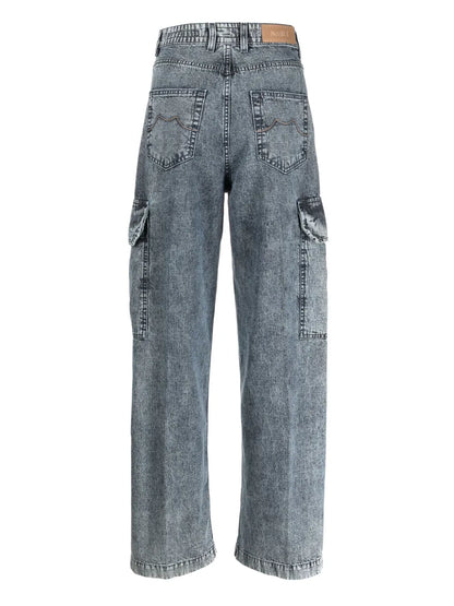 Lively-101 High-Rise Cargo Jeans
