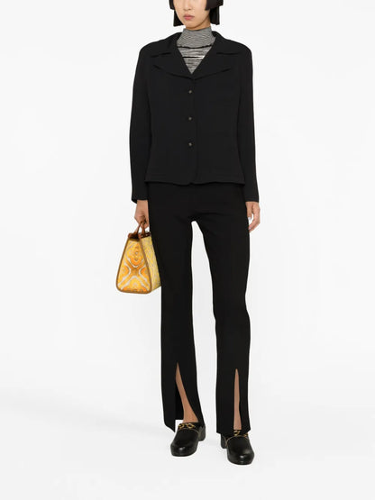 Single-Breasted Patch-Pocket Blazer