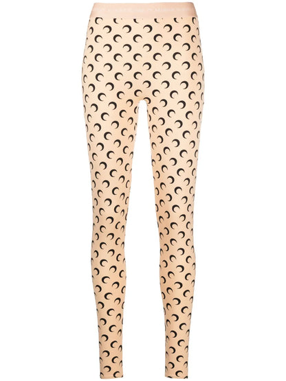 Fuseaux Crescent Moon-Print Leggings