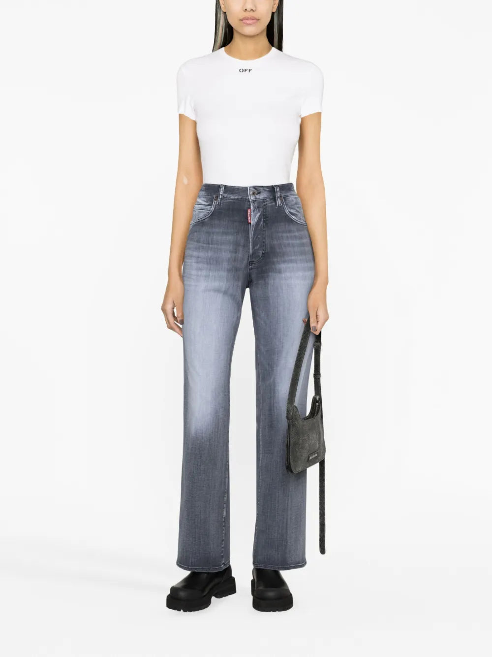 High-Rise Straight-Leg Jeans