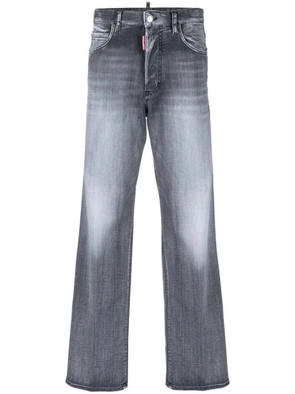 High-Rise Straight-Leg Jeans