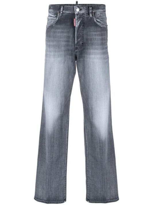 High-Rise Straight-Leg Jeans