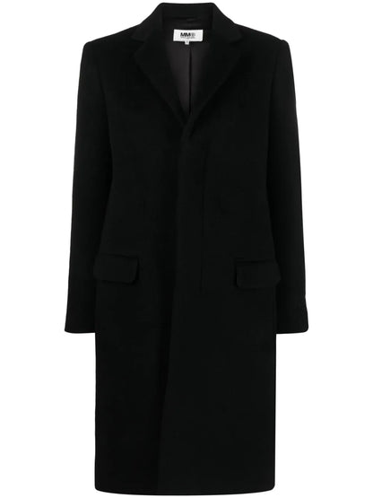 Virgin Wool-Mohair Blend Coat