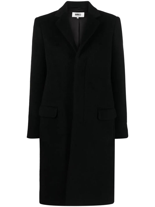 Virgin Wool-Mohair Blend Coat