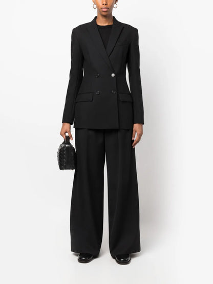 Double-Breasted Virgin Wool-Mohair Blazer