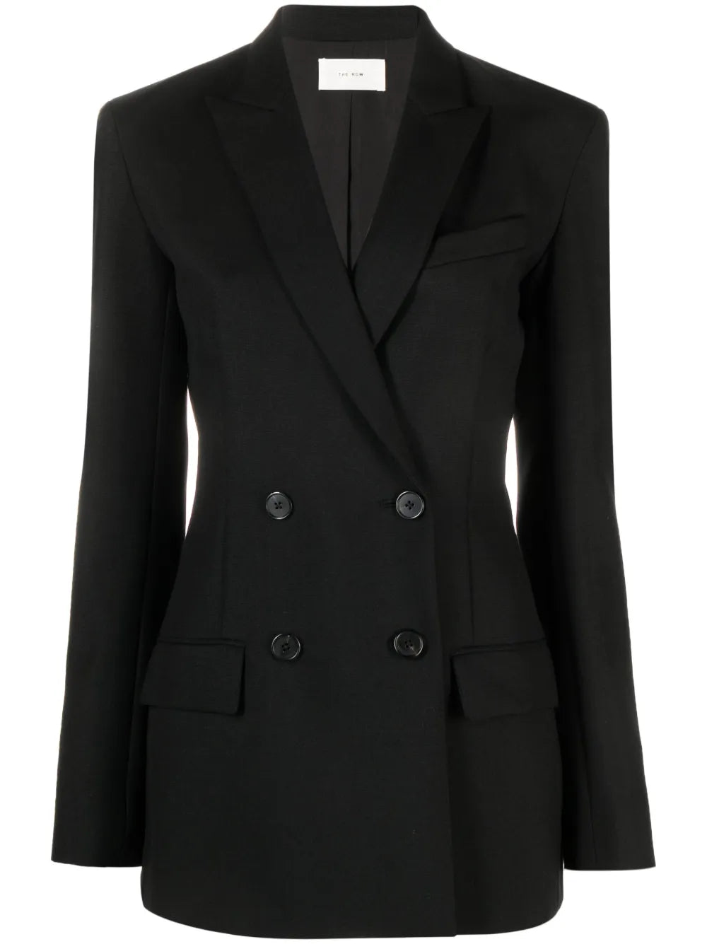 Double-Breasted Virgin Wool-Mohair Blazer