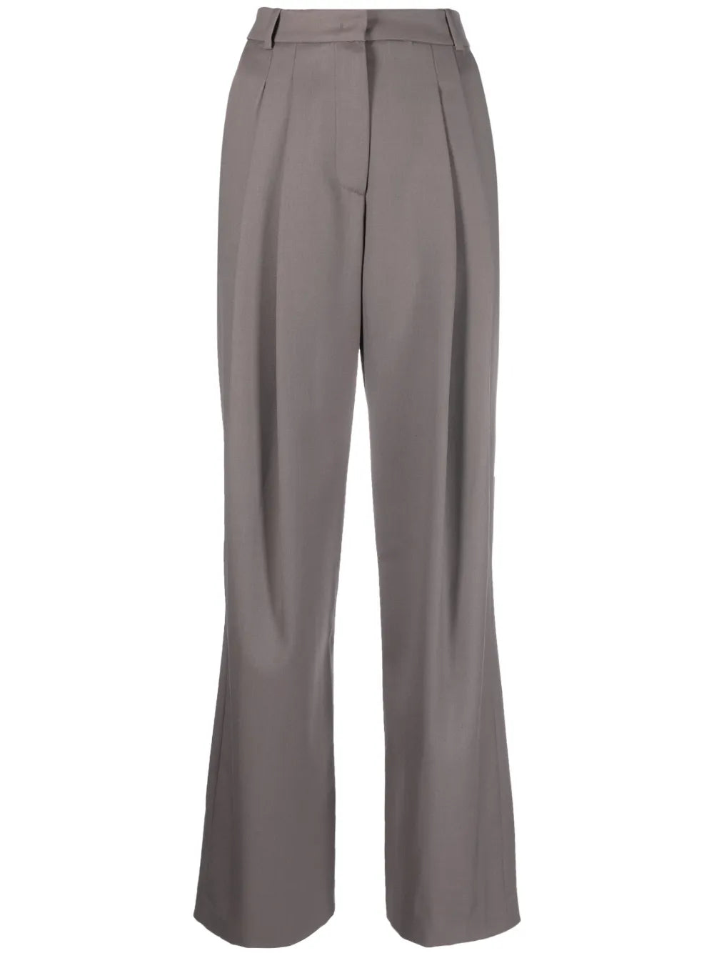 Pleated High-Waist Trousers