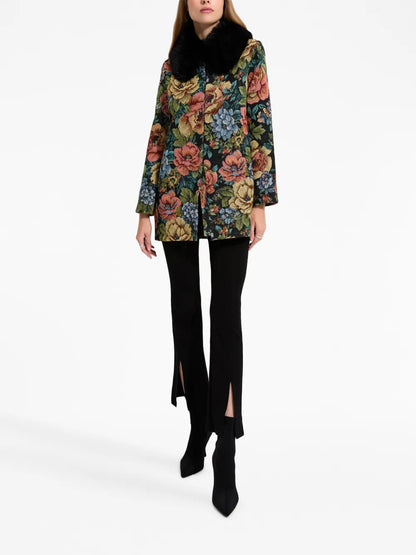 Monarch Floral-Pattern Jacket