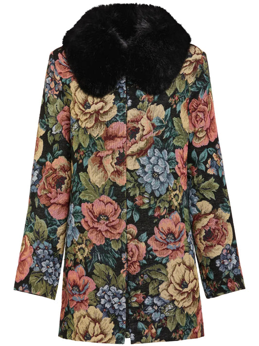 Monarch Floral-Pattern Jacket