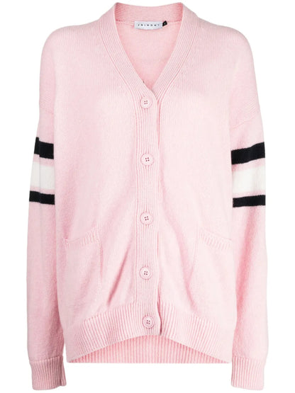 Patterned Intarsia-Knit Cardigan