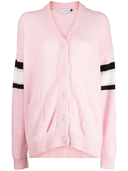 Patterned Intarsia-Knit Cardigan