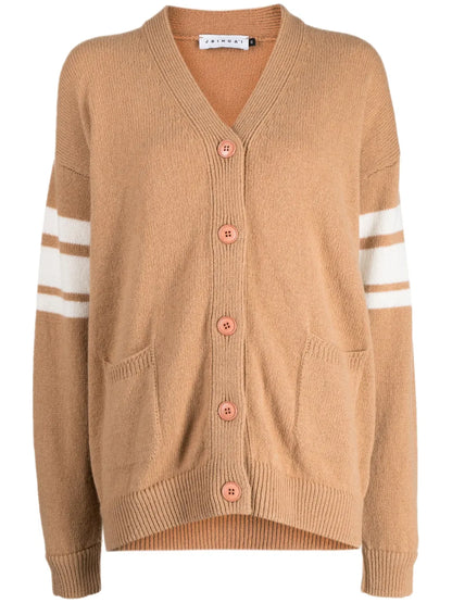La Patterned Intarsia-Knit Cardigan