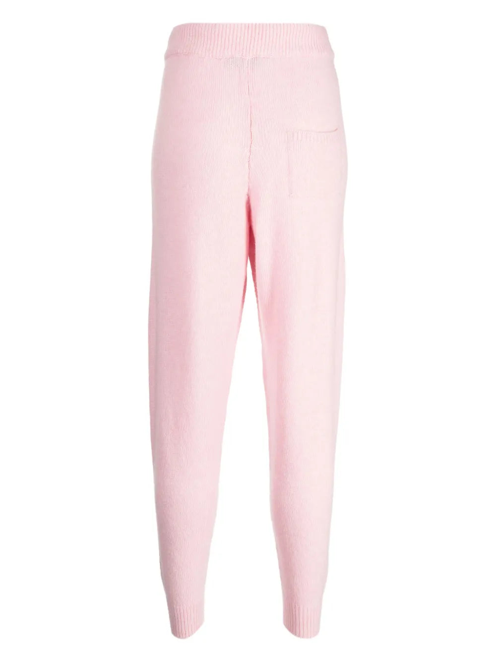 Patterned Intarsia-Knit Tapered Track Pants
