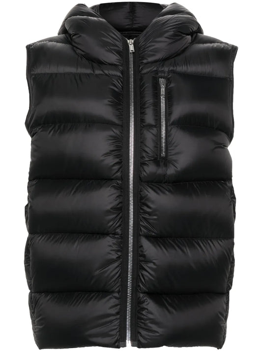 Hooded Quilted Down Gilet