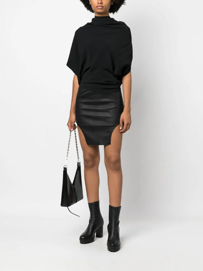 Diana Leather Miniskirt