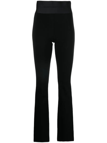 Logo-Waistband Bootcut Trousers
