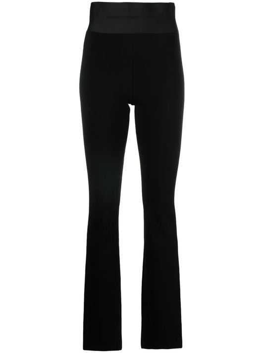 Logo-Waistband Bootcut Trousers
