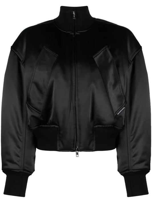 Logo-Tag Padded Bomber Jacket