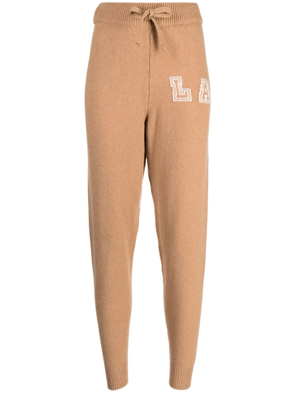 Patterned Intarsia-Knit Track Pants