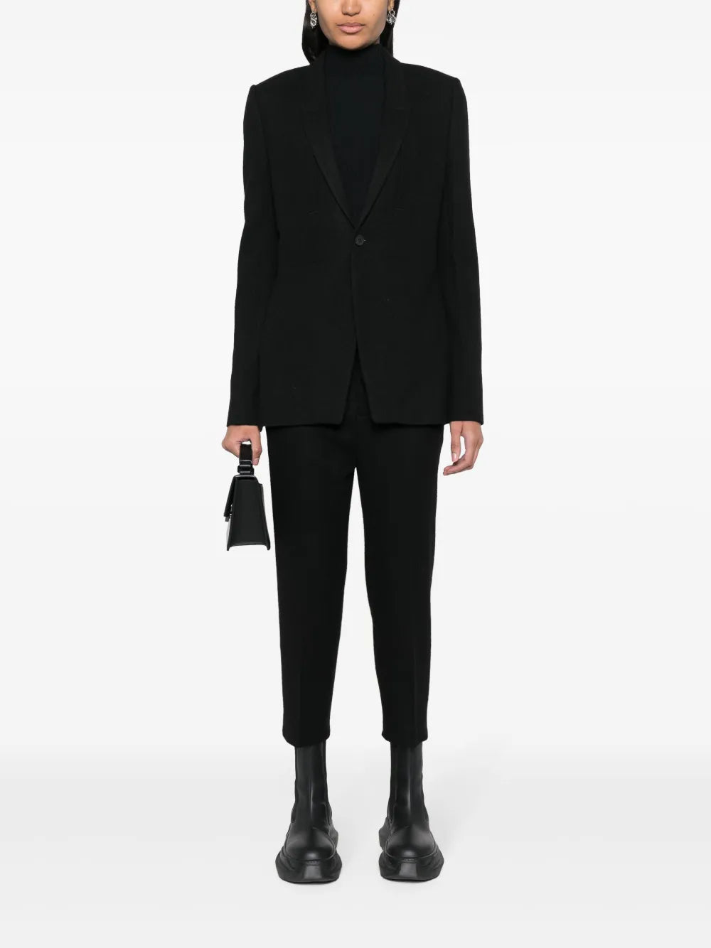 Narrow-Lapels Single-Breasted Blazer