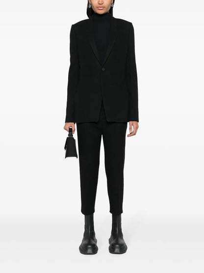 Narrow-Lapels Single-Breasted Blazer