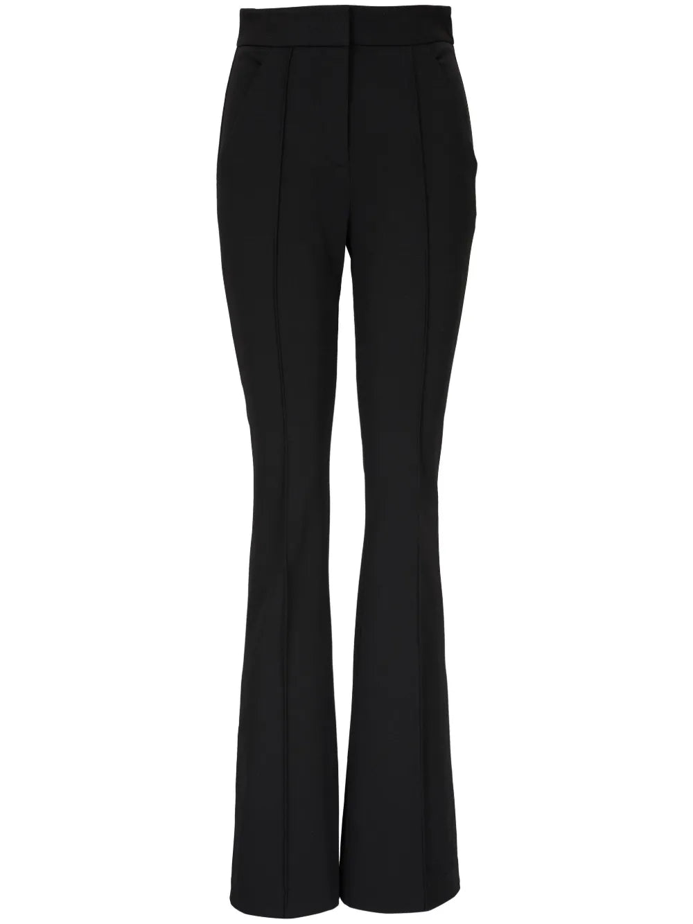 Bonded-Seams Flared Trousers