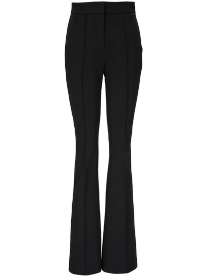 Bonded-Seams Flared Trousers