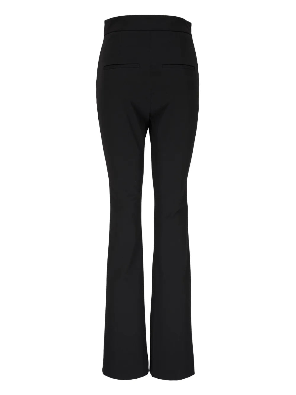 Bonded-Seams Flared Trousers