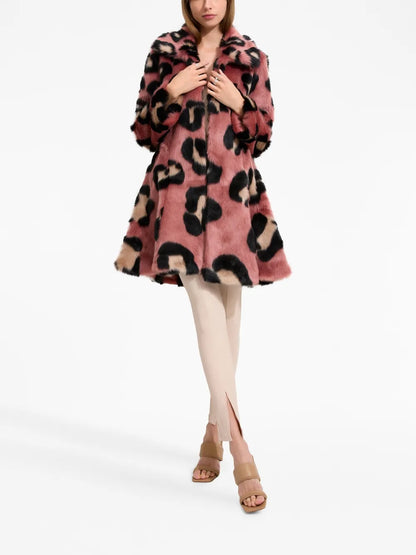 La Farfalla Leopard-Motif Jacket