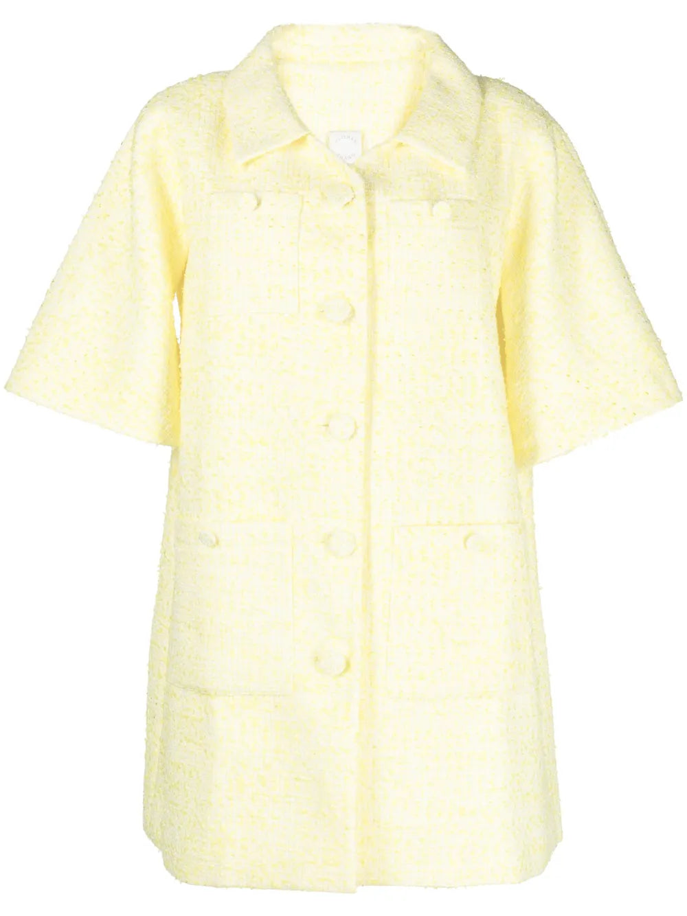 Constantine Short-Sleeve Bouclé Coat