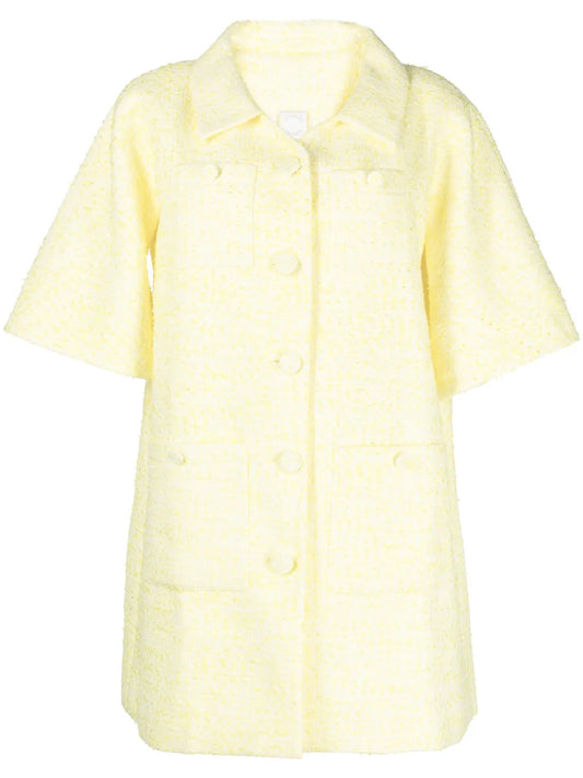 Constantine Short-Sleeve Bouclé Coat