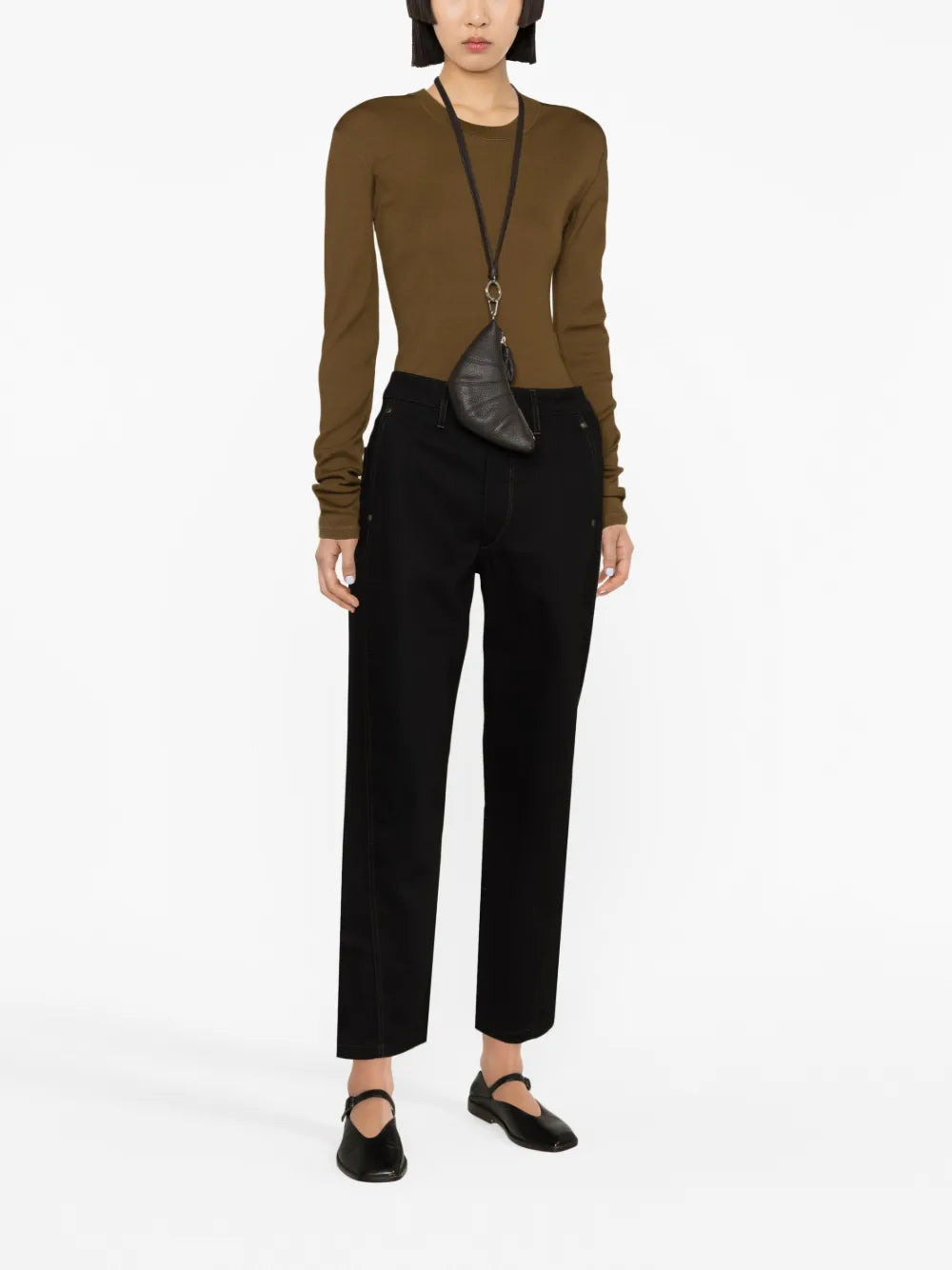 Twisted Cropped Jeans