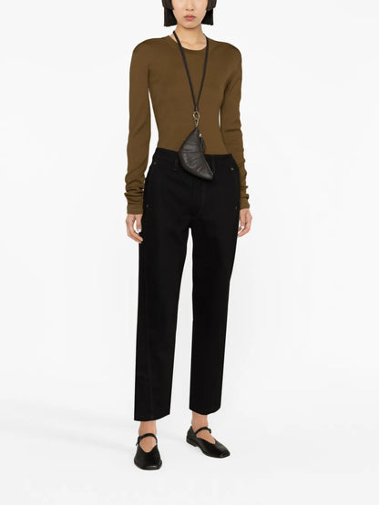 Twisted Cropped Jeans