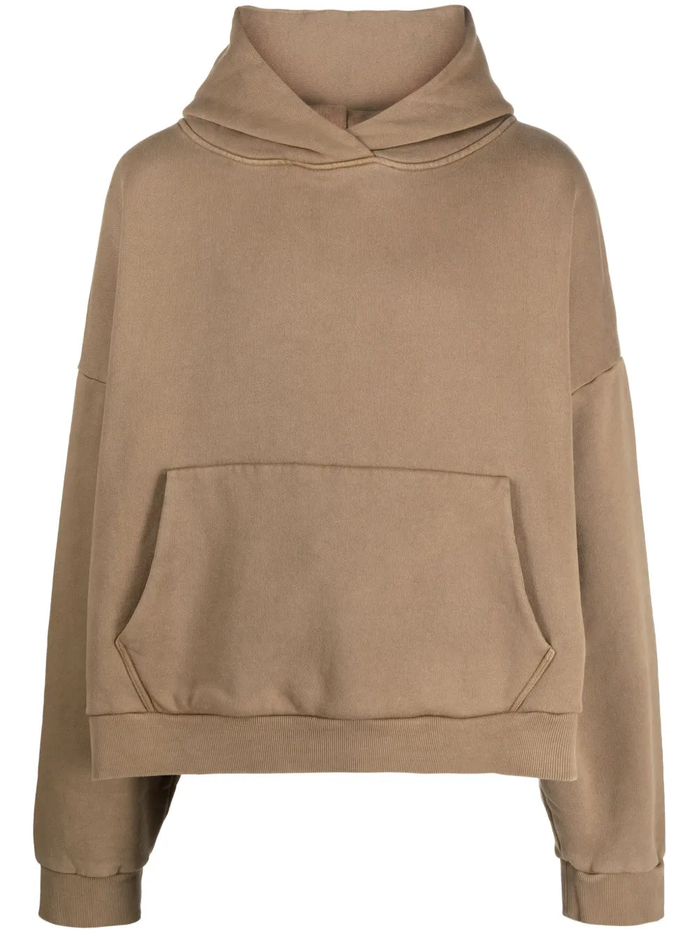 Drop-Shoulder Cotton Hoodie