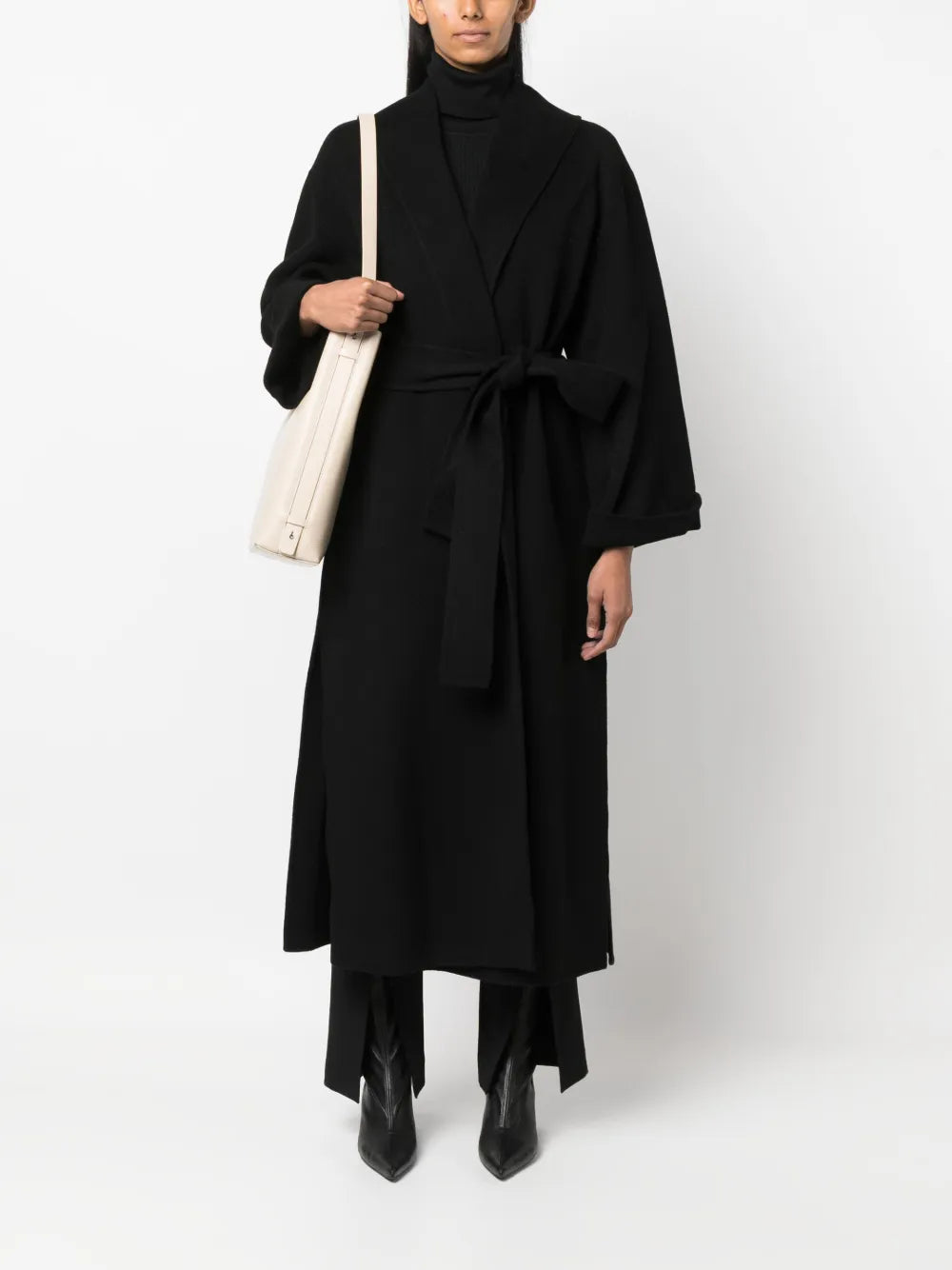 Belted Wool Trench Coat
