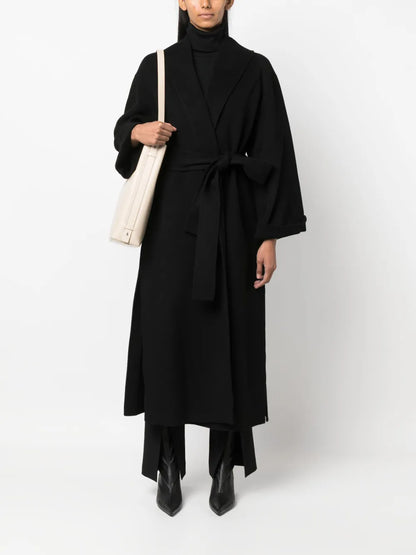 Belted Wool Trench Coat