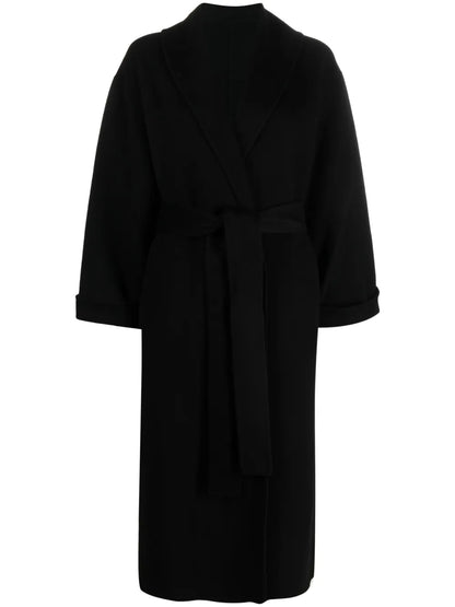 Belted Wool Trench Coat