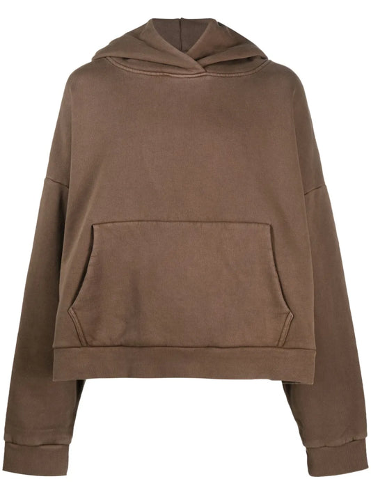 Drop-Shoulder Cotton Hoodie
